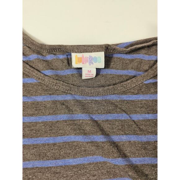 Lularoe mixed stripes SOFT tunic drees size medium M career casual Julia  * - Picture 7 of 9